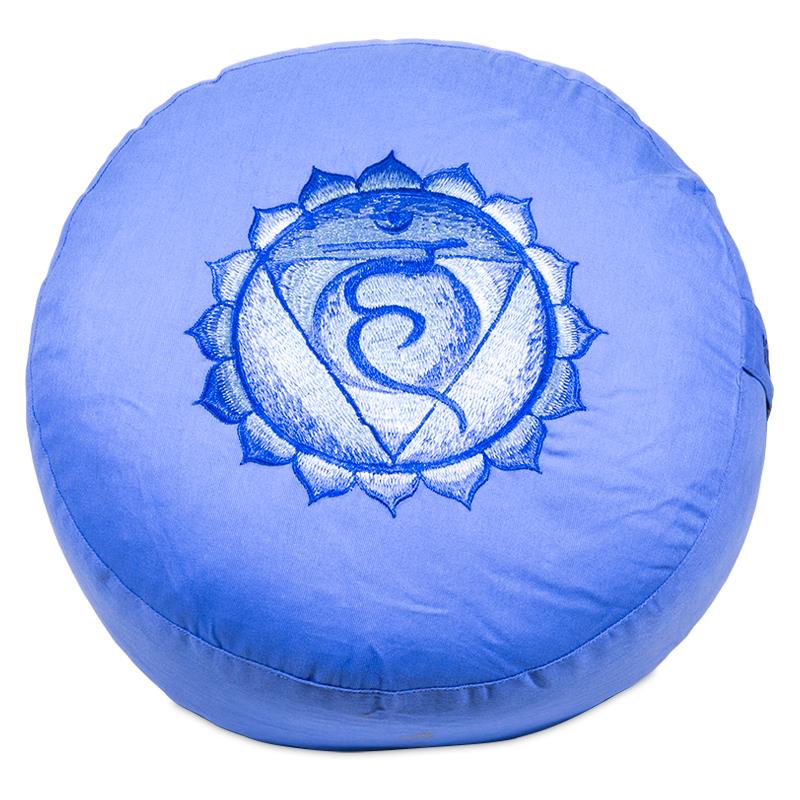 Ajna-indigo Tappetino Yoga Chakra 6 Cuscino meditazione mezza luna 